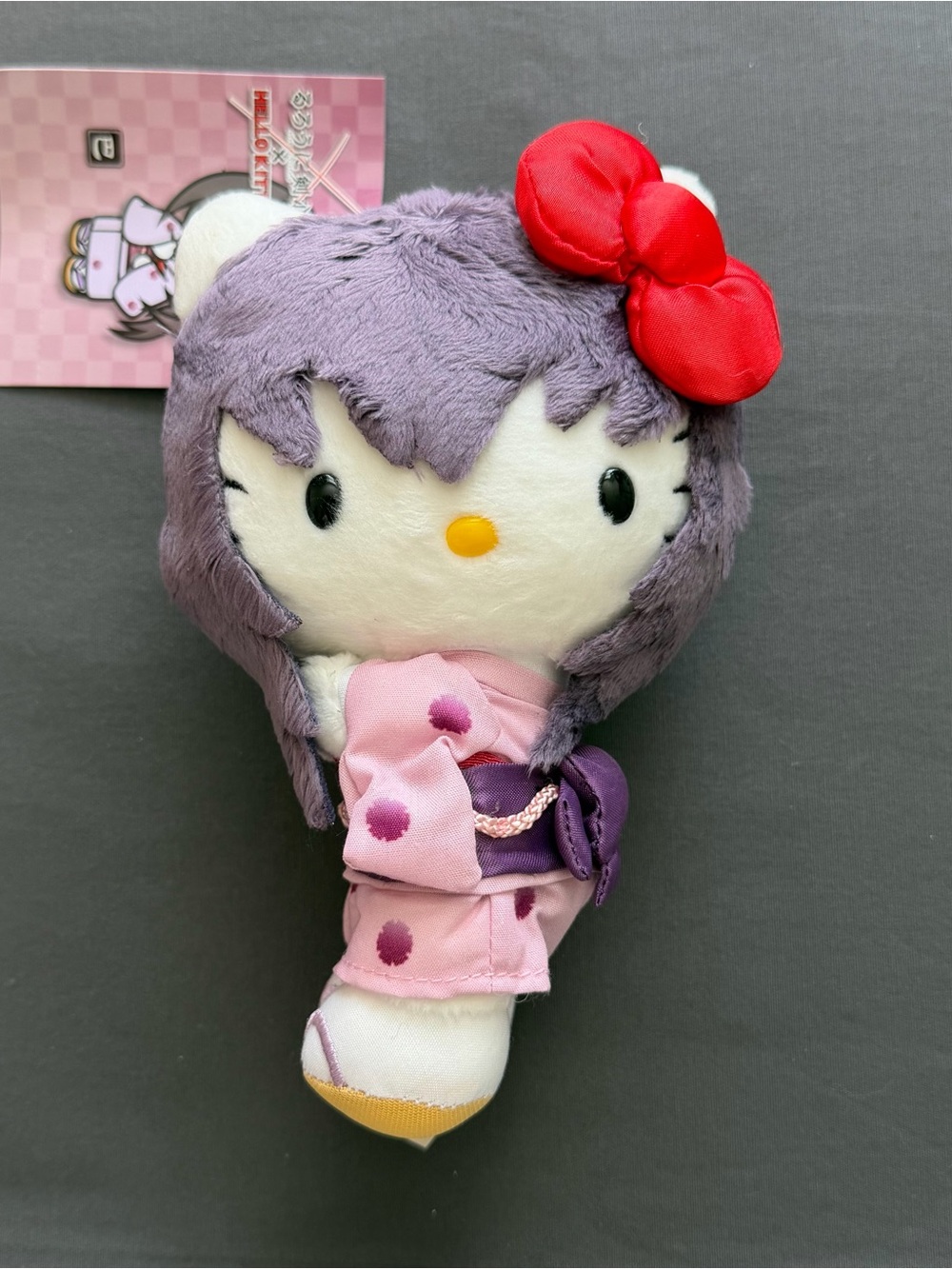 SanrioX Rurouni Kenshin Hello Kitty Yukishiro Tomoe costume plush/keychain